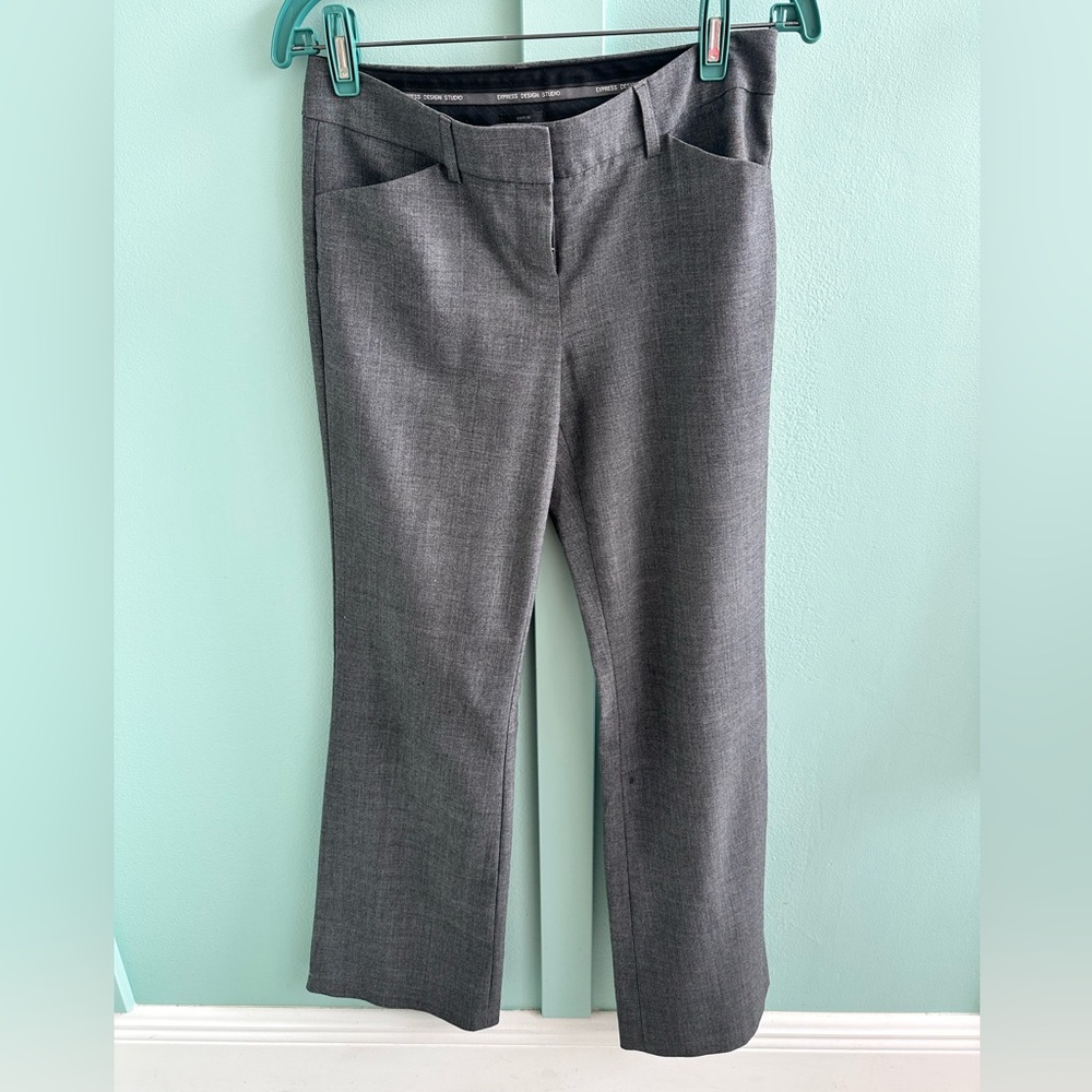 Express gray editor pant size 2